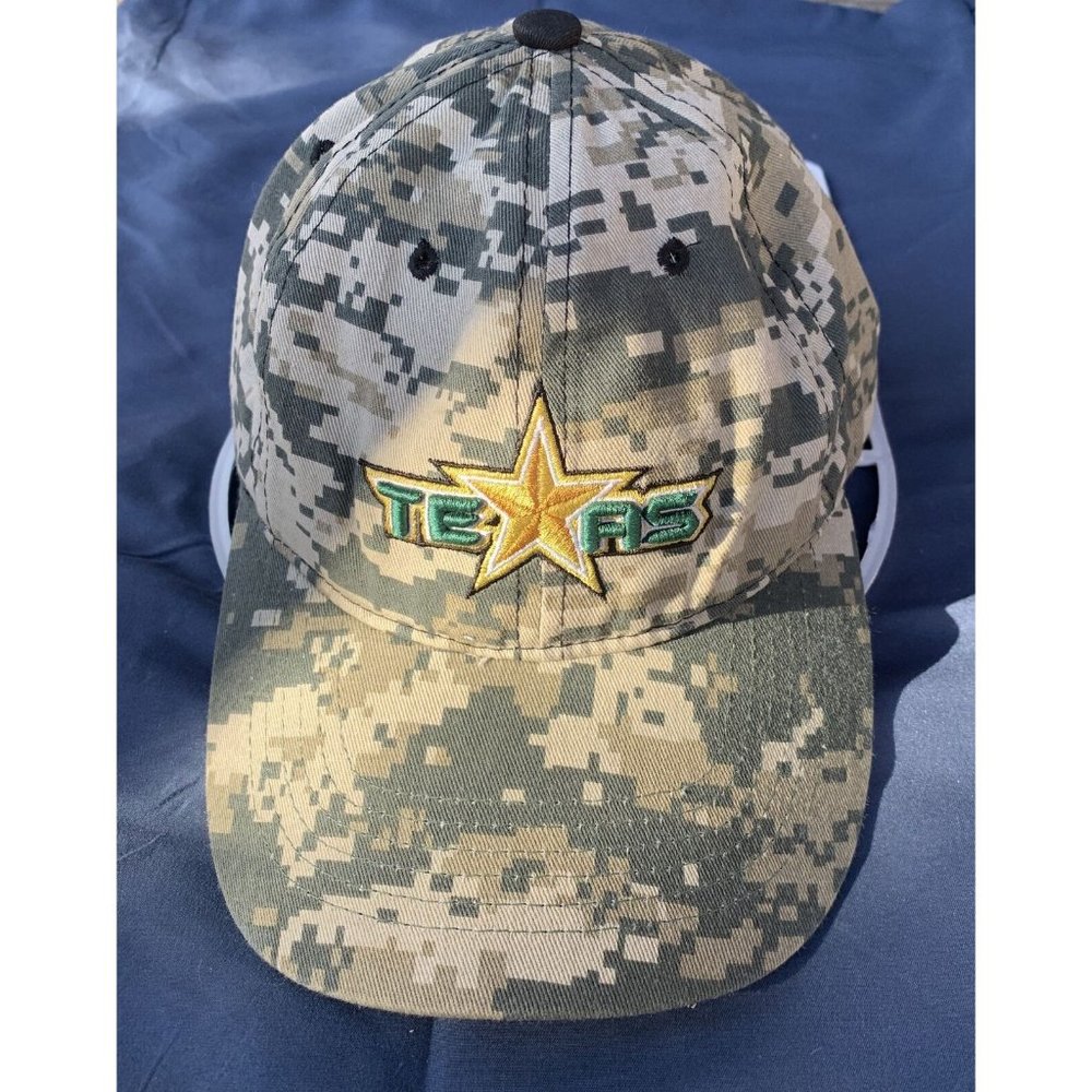 Texas Digi Camo Baseball Hat Hunting Fishing Military Adjustable Cap